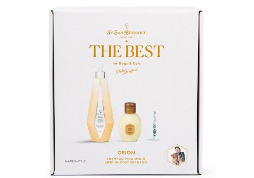 Iv San Bernard The Best line Orion / Набор Ив Сан Бернард Шампунь Кондиционер Парфюм для собак и кошек со Средней шерстью с экстрактом Меда