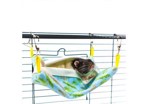 Bambini Pets / Двухуровневый подвесной гамак Бамбини Петс из фетра для Грызунов и Хорьков