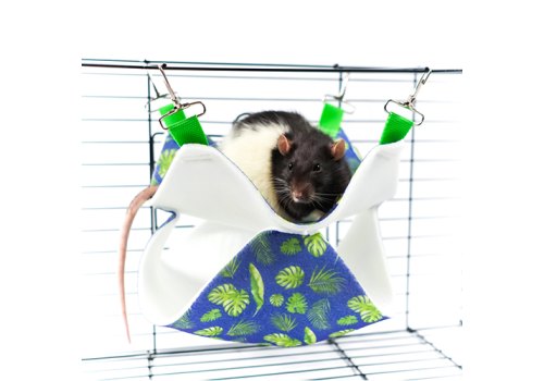 Bambini Pets / Двухуровневый подвесной гамак Бамбини Петс из фетра для Грызунов и Хорьков