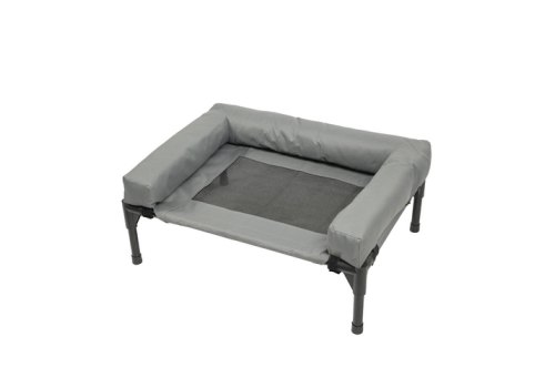 Mr.Kranch Elevated / Лежанка-шезлонг Мистер Кранч с мягкими бортиками для собак серая