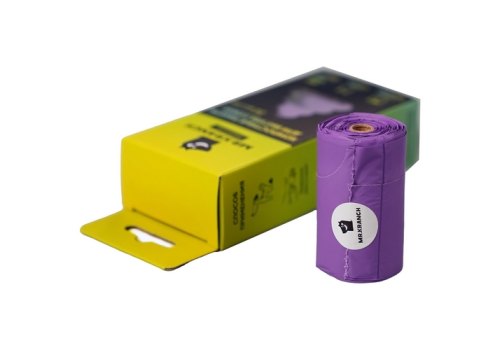 Mr.Kranch / Компостные пакеты Мистер Кранч для выгула собак фиолетовые