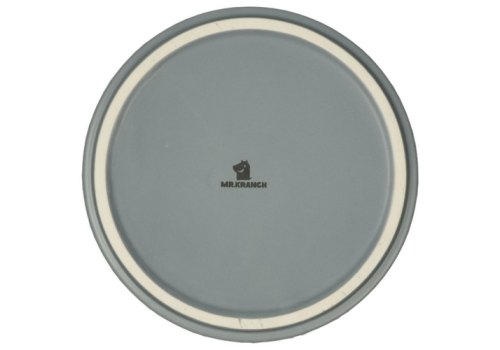 Mr.Kranch Bamboo / Миска Мистер Кранч Керамическая серая на бамбуковой подставке