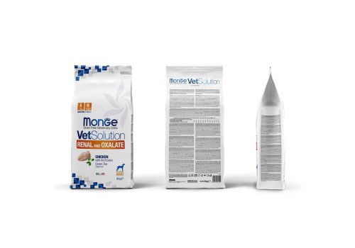 Monge VetSolution Renal and Oxalate / Ветеринарная диета Монж Ренал и Оксалат для собак при ХПН и Профилактике образования уролитов оксалата кальция