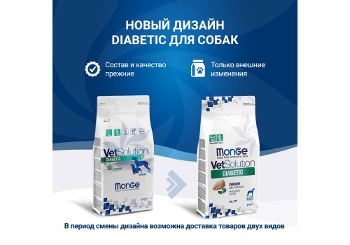 Monge VetSolution Diabetic / Ветеринарная диета Монж Диабетик для собак при сахарном диабете