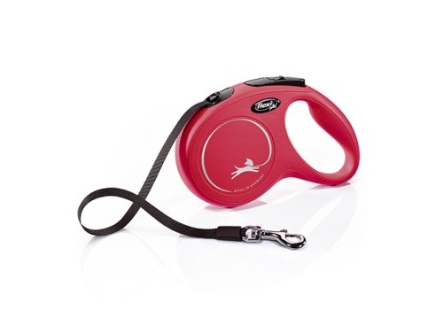 flexi New Classic M tape 5 m, for dogs up to 25 kg / Рулетка флекси для собак весом до 25 кг, лента 5 м