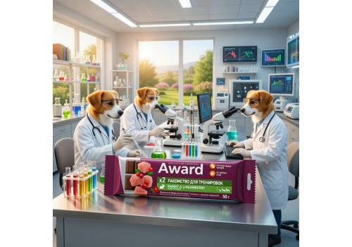 Award / Лакомство Авард для тренировок для собак и щенков с 3 месяцев с кроликом и брусникой