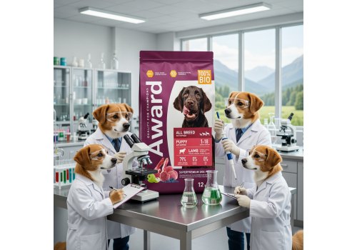 Award Puppy All Breed / Сухой корм Авард для Щенков от 1 месяца, беременных и кормящих собак всех пород Ягненок индейка яблоко черника