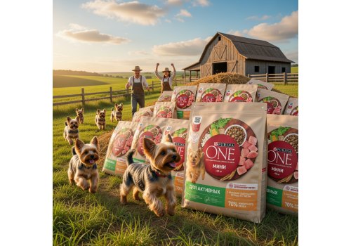 PURINA ONE MINI / Сухой корм Пурина УАН для взрослых собак мелких пород при активном образе жизни с курицей