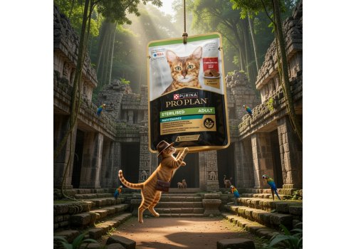 PRO PLAN Sterilised MAINTENANCE / Влажный корм Паучи ПРО ПЛАН для взрослых стерилизованных кошек паштет с Говядиной (цена за упаковку)