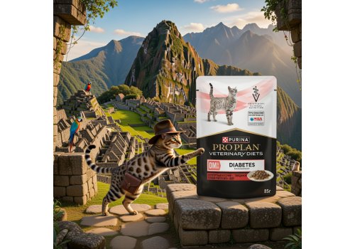 PRO PLAN VETERINARY DIETS DM ST\OX DIABETES MANAGEMENT / Лечебный Влажный корм Паучи ПРО ПЛАН Ветеринарная диета для взрослых кошек при диабете с говядиной (цена за упаковку)