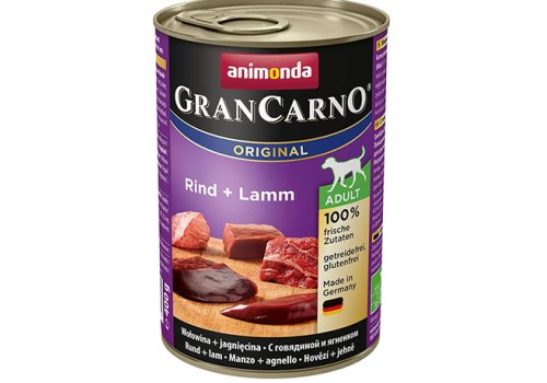 Animonda GranCarno Original Adult / Консервы Анимонда для собак с Говядиной и Ягненком (цена за упаковку)
