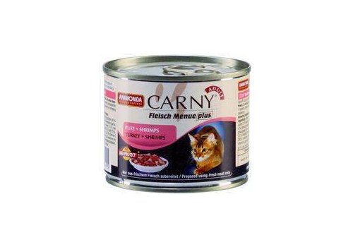 Animonda Carny Adult / Консервы Анимонда для кошек с  Говядиной Индейкой и Креветками (цена за упаковку), фото 