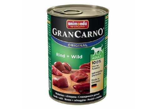 Animonda GranCarno Original Adult / Консервы Анимонда для собак с Говядиной и Дичью (цена за упаковку)