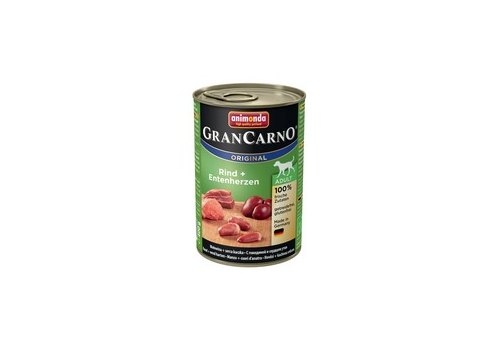 Animonda GranCarno Original Adult / Консервы Анимонда для собак с Говядиной и сердцем Утки (цена за упаковку)