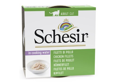 Schesir / Влажный корм Консервы Шезир для кошек Курица в собственном соку (цена за упаковку)