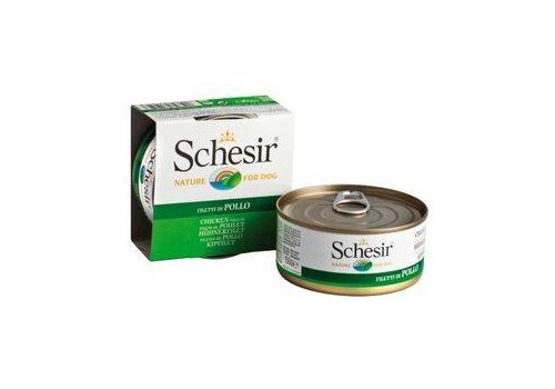 Schesir / Влажный корм Консервы Шезир для собак Курица (цена за упаковку), фото 