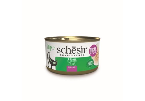 Schesir Chicken / Влажный корм Консервы Шезир для кошек Курица (цена за упаковку)