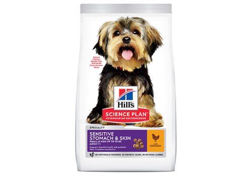 Hills Science Plan Sensitive Stomach & Skin Small & Mini Adult / Сухой корм Хиллс для собак Мелких пород с Чувствительным пищеварением и кожей Курица, фото 