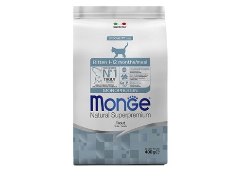 Monge Kitten Monoprotein / Сухой корм Монж Монопротеиновый для Котят Форель