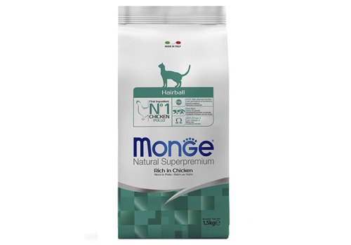 Monge Cat Hairball / Сухой корм Монж для кошек Выведение Шерсти