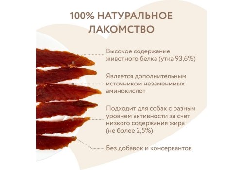 Мнямс Лакомство для собак Утиные грудки в банке