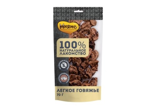 Мнямс 100% Натуральное лакомство для собак Легкое Говяжье