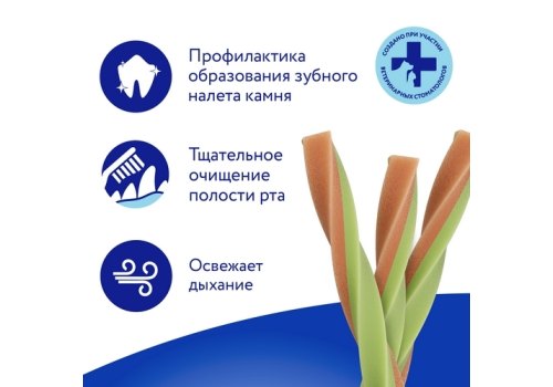 Мнямс Dental Лакомство для собак Крученые палочки с Ягненком и мятой