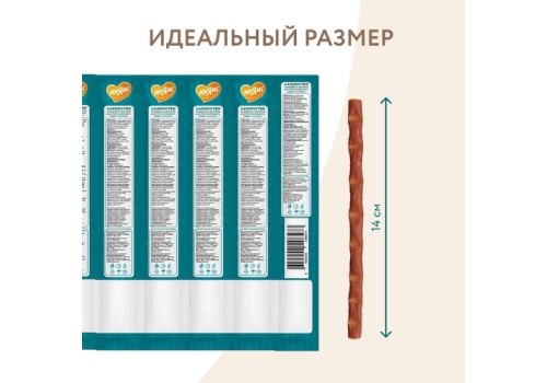Мнямс Лакомство для Стерилизованных кошек Лакомые палочки 13,5 см Индейка и Цыпленок