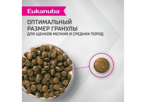 Eukanuba / Сухой корм Эукануба для Щенков Мелких и Средних пород до 12 месяцев с Ягненком