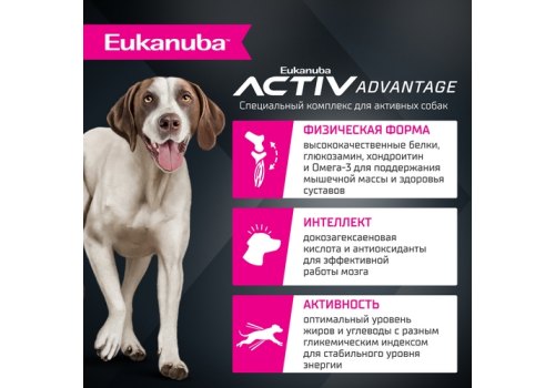 Eukanuba / Сухой корм Эукануба для взрослых собак Крупных и очень крупных пород старше 1 года с Ягненком