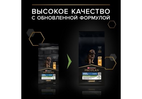 PRO PLAN HEALTHY START / Сухой корм ПРО ПЛАН для щенков крупных пород с мощным телосложением с курицей, фото 