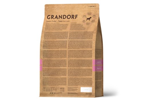 Grandorf Puppy Holistic & Hypoallergenic Lamb & Turkey / Сухой корм Грандорф Низкозерновой для Щенков Ягненок Индейка