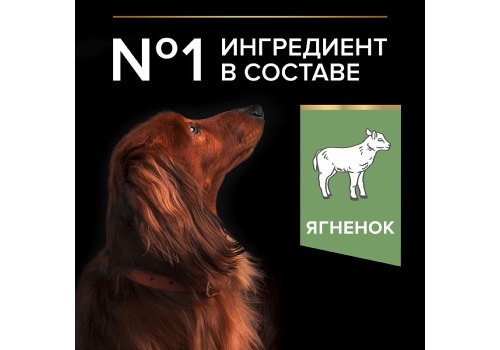 PRO PLAN OPTI DIGEST / Сухой корм ПРО ПЛАН для взрослых собак мелких пород при чувствительном пищеварении с ягненком