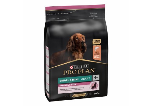 PRO PLAN OPTI DERMA / Сухой корм ПРО ПЛАН для взрослых собак мелких пород при чувствительной коже с лососем