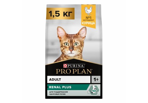 PRO PLAN ORIGINAL / Сухой корм ПРО ПЛАН для взрослых кошек для поддержания здоровья почек с курицей