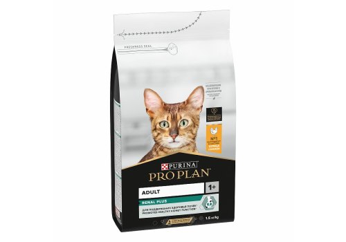 PRO PLAN ORIGINAL / Сухой корм ПРО ПЛАН для взрослых кошек для поддержания здоровья почек с курицей