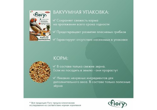 Fiory Esotici / Корм Фиори для Экзотических птиц, фото 
