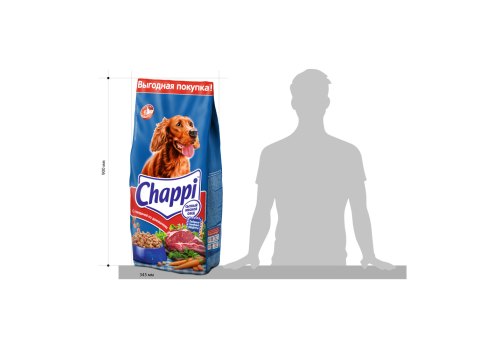 Chappi / Сухой корм Чаппи для собак Сытный мясной обед Говядина