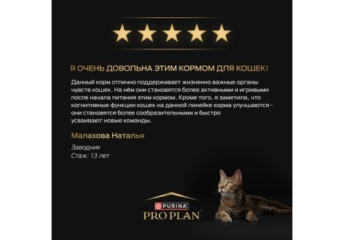 PRO PLAN ORIGINAL / Сухой корм ПРО ПЛАН для взрослых кошек для поддержания здоровья органов чувств с лососем