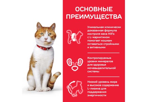Hills Science Plan Sterilised Cat / Cухой корм Хиллс для Стерилизованных кошек и Котят от 6 месяцев Курица