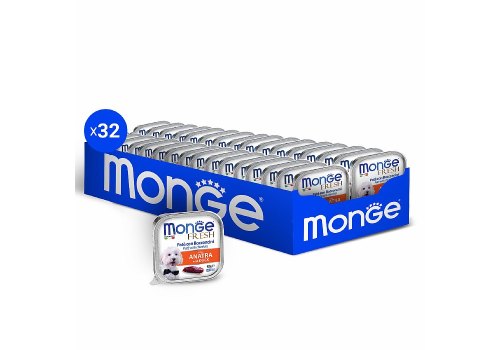 Monge Dog Fresh Duck / Влажный корм Консервы Монж Фреш для взрослых собак Утка (цена за упаковку)