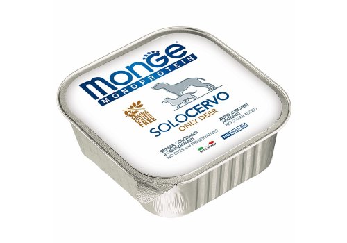 Monge Dog Monoproteico Solo Venison / Влажный корм Паштет Монж Монопротеиновый для взрослых собак Оленина (цена за упаковку), фото 