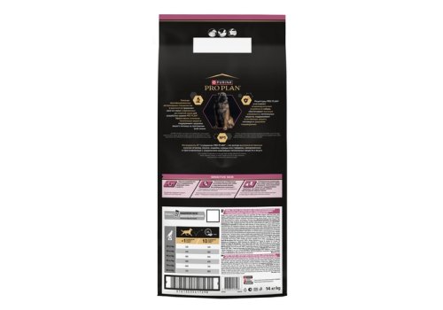 PRO PLAN OPTI DERMA / Сухой корм ПРО ПЛАН для взрослых собак крупных пород с мощным телосложением при чувствительной коже с лососем