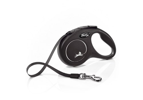 flexi New Classic S tape 5 m, for dogs up to 15 kg / Рулетка флекси для собак весом до 15 кг, лента 5 м