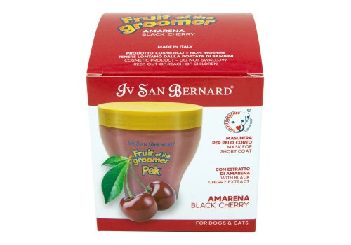 Iv San Bernard Fruit of the Groomer Black Cherry Mask Short coat / Маска Ив Сан Бернард для Короткой шерсти с Протеинами шелка Восстанавливающая