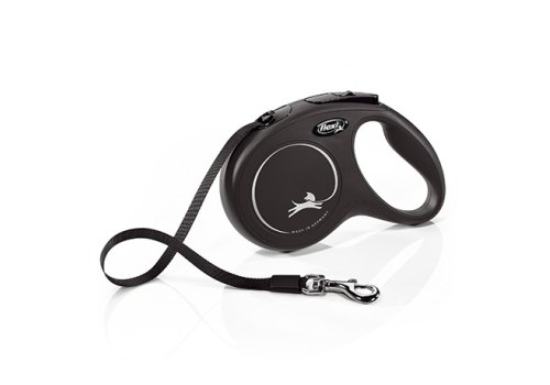 flexi New Classic M tape 5 m, for dogs up to 25 kg / Рулетка флекси для собак весом до 25 кг, лента 5 м