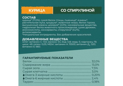 PURINA ONE SUPERFOOD / Сухой корм Пурина УАН для взрослых кошек с курицей