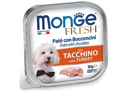 Monge Dog Fresh Turkey / Влажный корм Консервы Монж Фреш для взрослых собак Индейка (цена за упаковку)