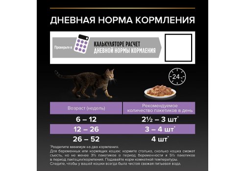 PRO PLAN KITTEN / Влажный корм Паучи ПРО ПЛАН для котят с индейкой в соусе (цена за упаковку)
