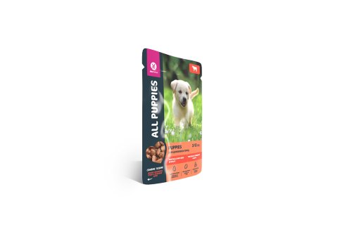 All Puppies / Паучи Ол Паппис для Щенков Тефтельки с Говядиной в соусе (цена за упаковку)